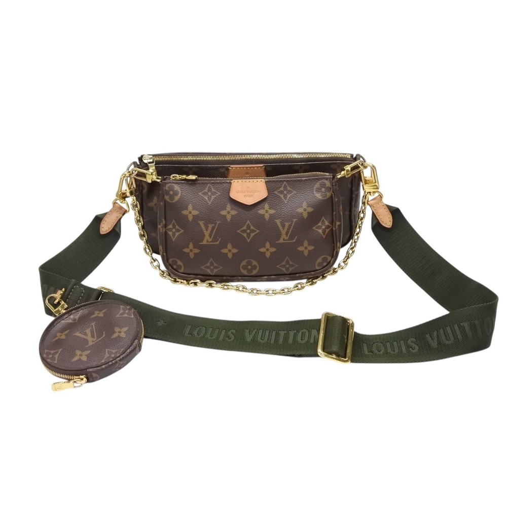LOUIS VUITTON Monogram Multipochette Accessoires Khaki Green Shoulder Bag